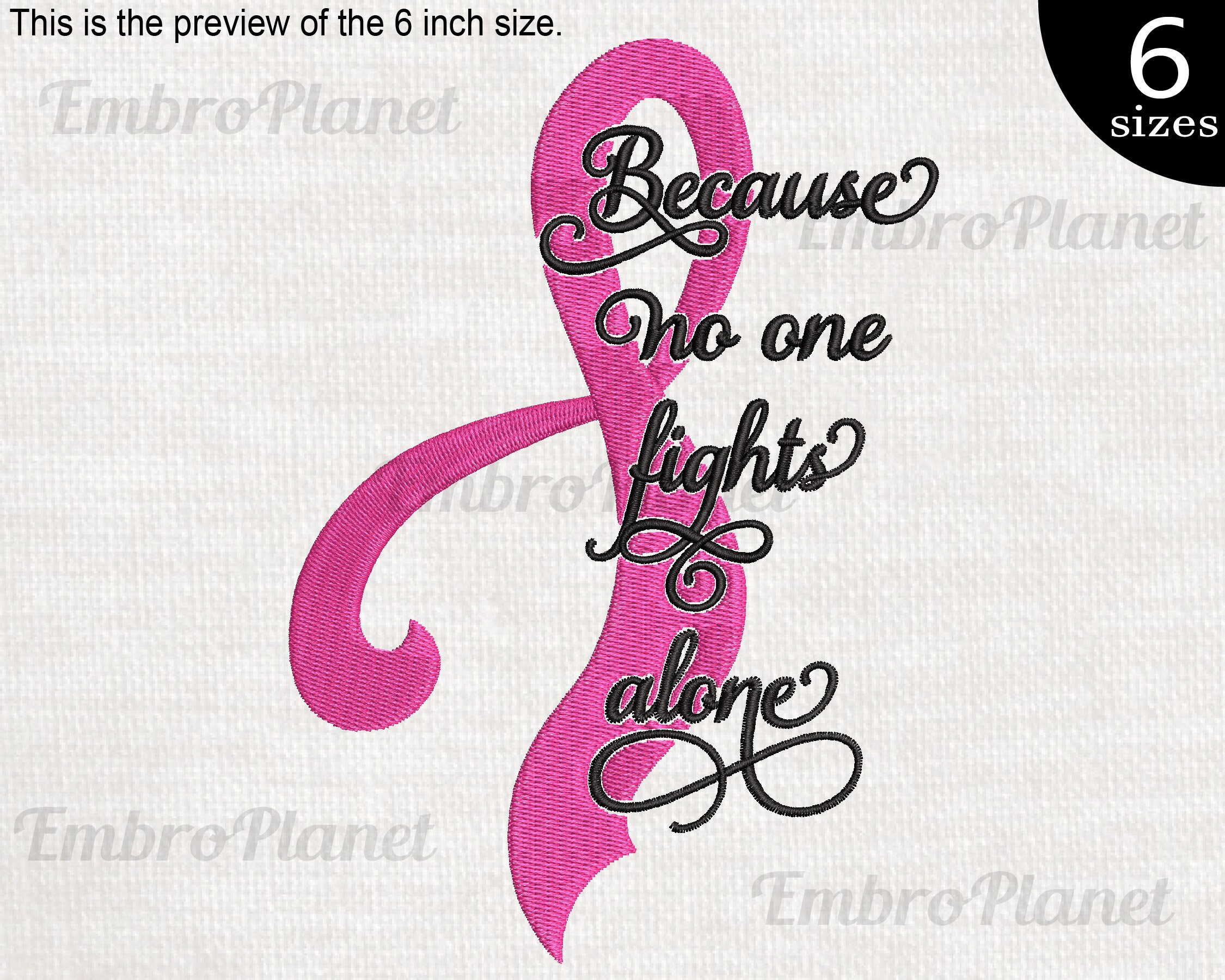 Pink Ribbon Design for Embroidery Machine Instant Download | Etsy