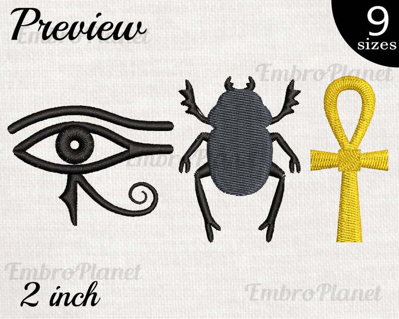 Egypt Designs for Embroidery Machine Instant Download Etsy