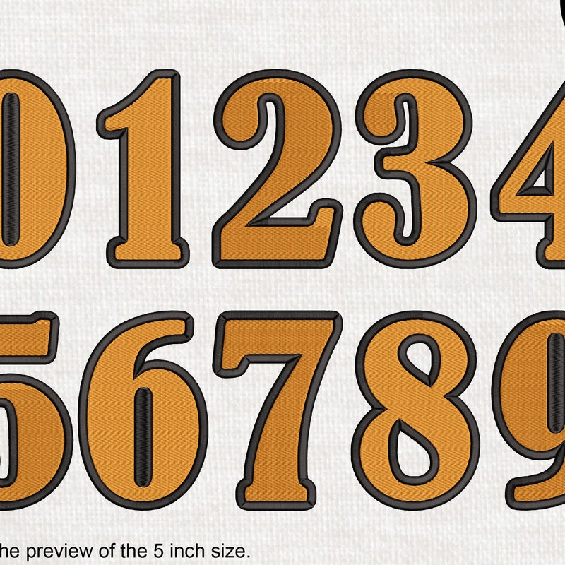 Embroidery Numbers - Etsy