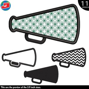 Megaphones Embroidery Designs Files For Embroidery Machine 69e