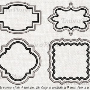Vintage Frames Embroidery Designs - Regal Stitch Patterns (Digital Download)