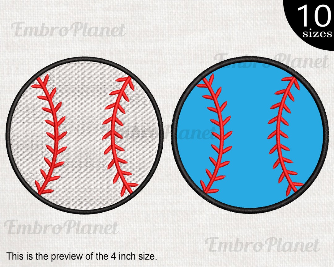 Baseball Ball Design for Embroidery Machine Instant Download Digital