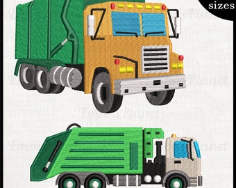 Müllwagen - Stickmuster Stickdatei Stickmuster Stickdatei Stickmuster Stickdatei Stickdatei