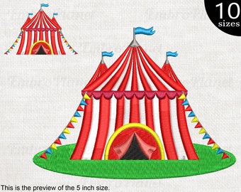 Circus tents V1 - Designs for Embroidery Machine Instant Download digital file stitch 106e