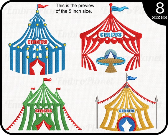 Tende da circo Disegni per Macchina da ricamo Download - Main Image
