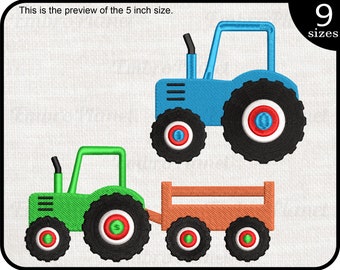 Tractors - Designs for Embroidery Machine Instant Download digital embroidering files stitch tractor farm agricultural 486e