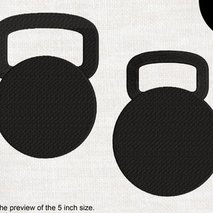 Kettlebells - Designs for Embroidery Machine Instant Download digital embroidering file stitch cartoon gym weight 1596e