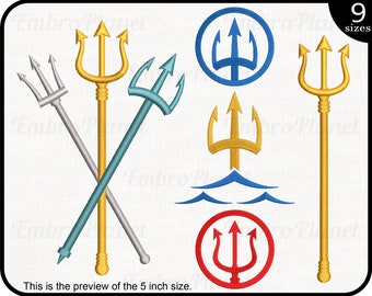 Trident Embroidery Designs – Instant Download (9 Sizes)