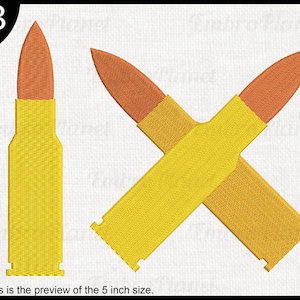 Bullets - Designs for Embroidery Machine Instant Download digital embroidering files stitch 1770e