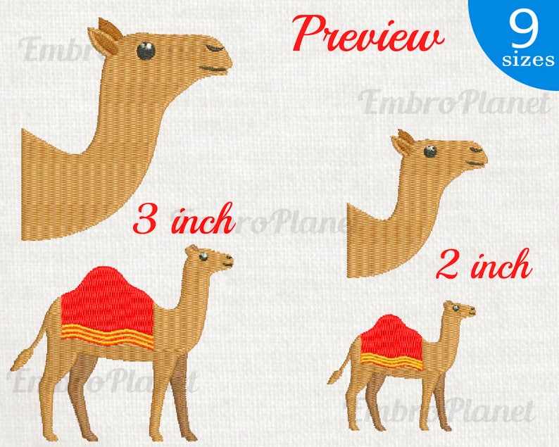 Camel Egypt Embroidery Files Design for Embroidery Machine Etsy