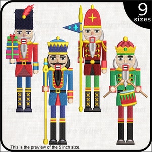 Nutcrackers - Designs for Embroidery Machine Instant Download digital file stitch sign icon symbol cartoon Christmas  1535e