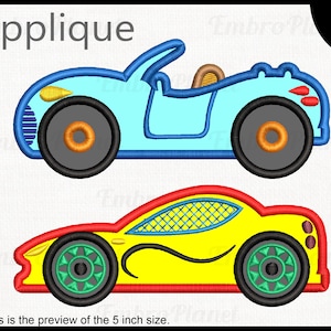 Cars - Designs for Embroidery Machine Instant Download digital file stitch sign icon pattern cartoon symbol Cabriolet cabrio fast rece 411e