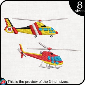 Helicopters - Designs for Embroidery Machine Instant Download Digital ...