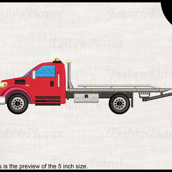 Rollback Tow Truck - Design for Embroidery Machine Instant Download digital embroidering files stitch 1694e