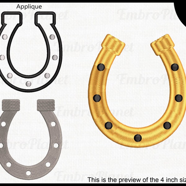 Horseshoe - Designs for embroidery machine, Instant Download digital file stitch sign pattern art applique solid horse shoe luck icon 850e