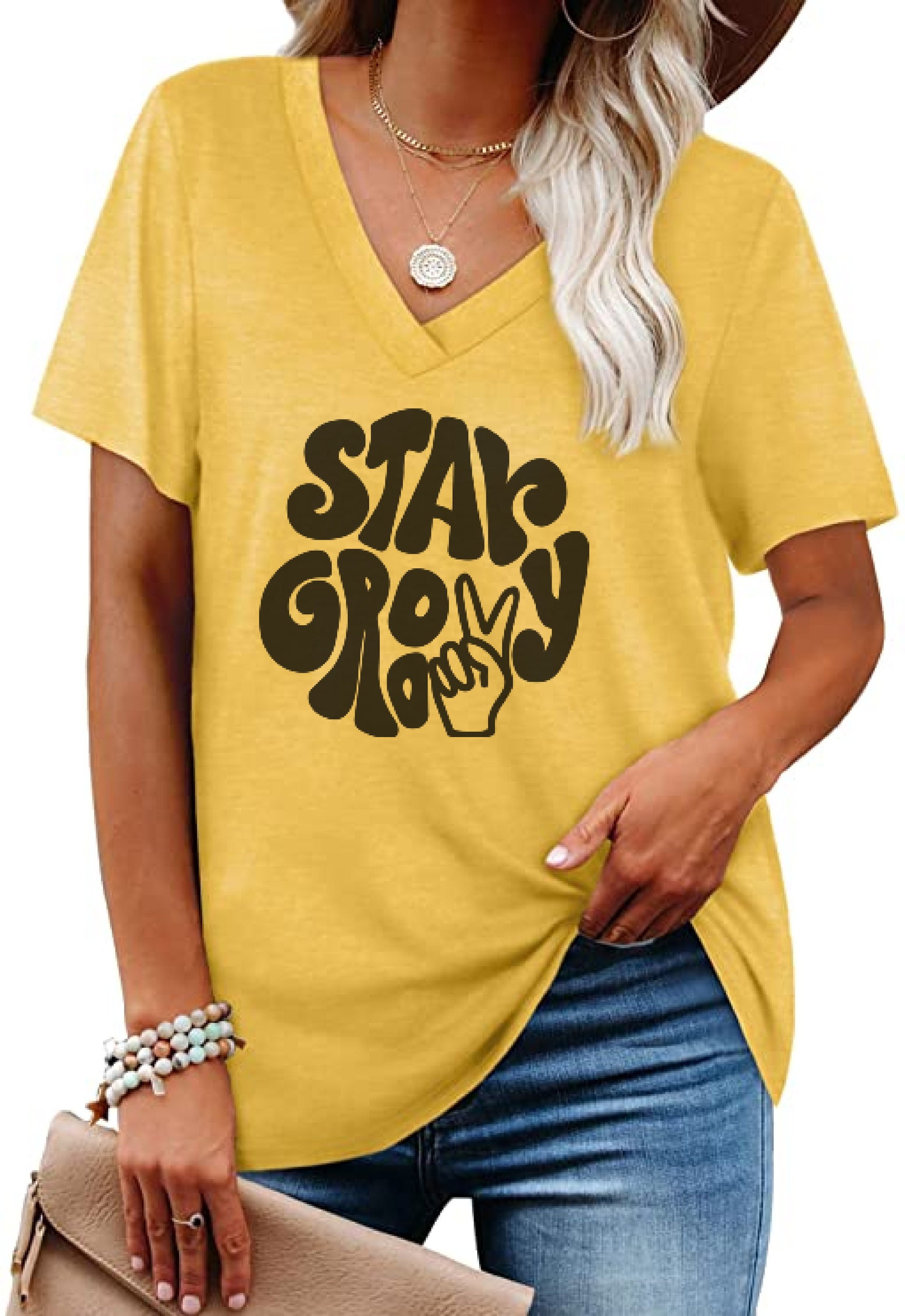 Stay Groovy Shirts for Women 70s Style Clothing July | Etsy