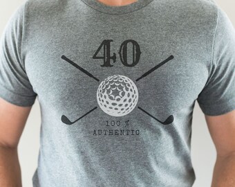 40th Birthday Golf TShirt for Men Custom Birthday Gift for Husband Golf Gifts for Boyfriend Men's 40th Birthday Gift Ideas For him