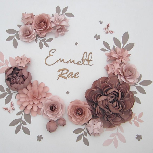 Dusty Rose Flower Etsy