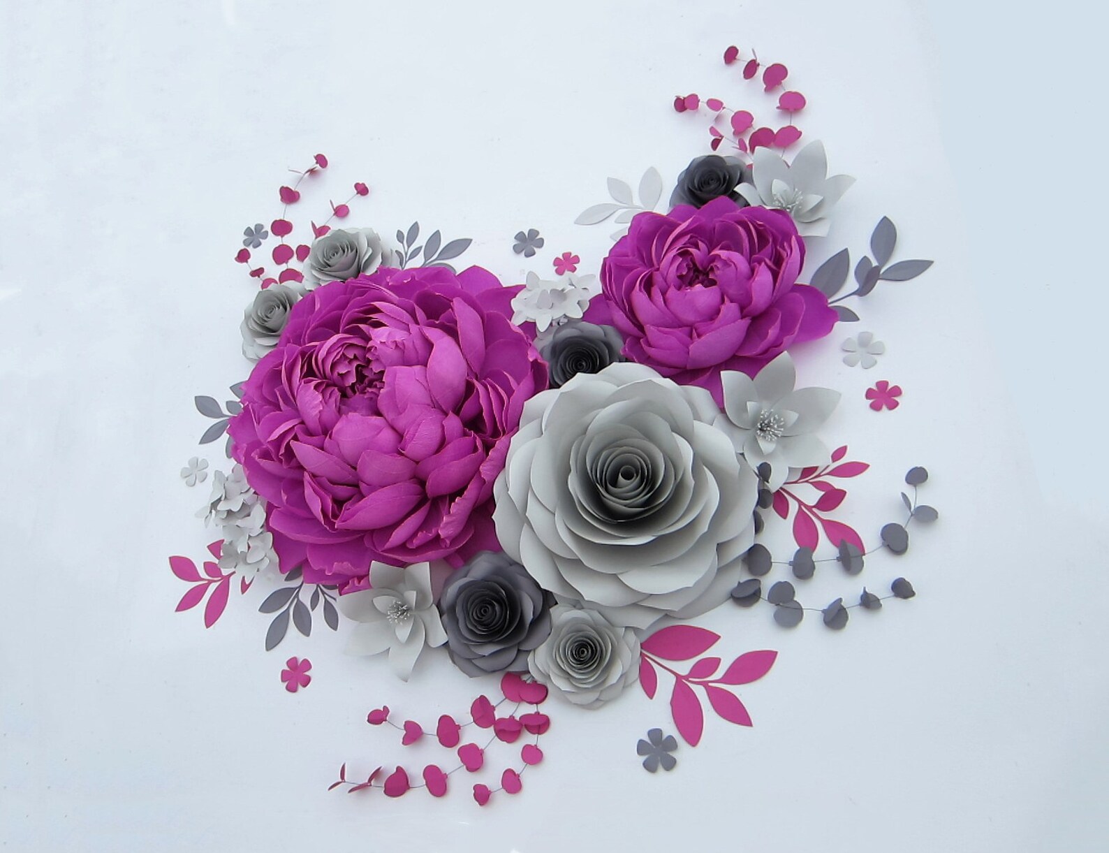 15 pcs Giant Paper Flowers for Wall Decorations Over the Bed Etsy