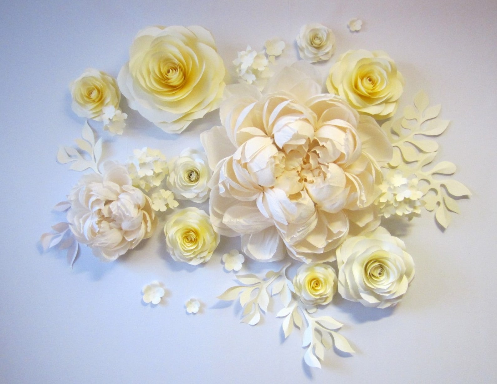 Wedding Backdrop of Crepe Paper Flowers Large Paper Flowers Etsy