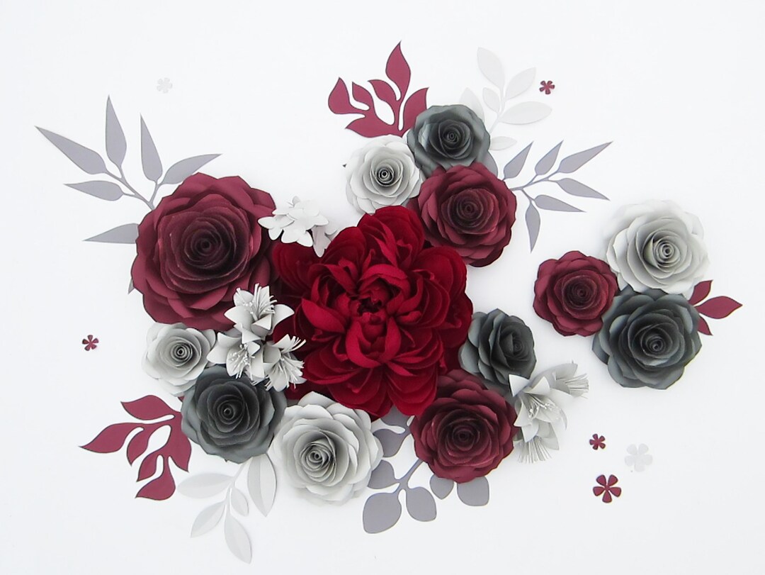 Crepe Paper Flowers Wall Backdrop 3D Wall Art Giant Paper Etsy