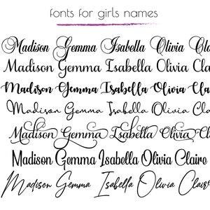top 7 favorite fonts for names