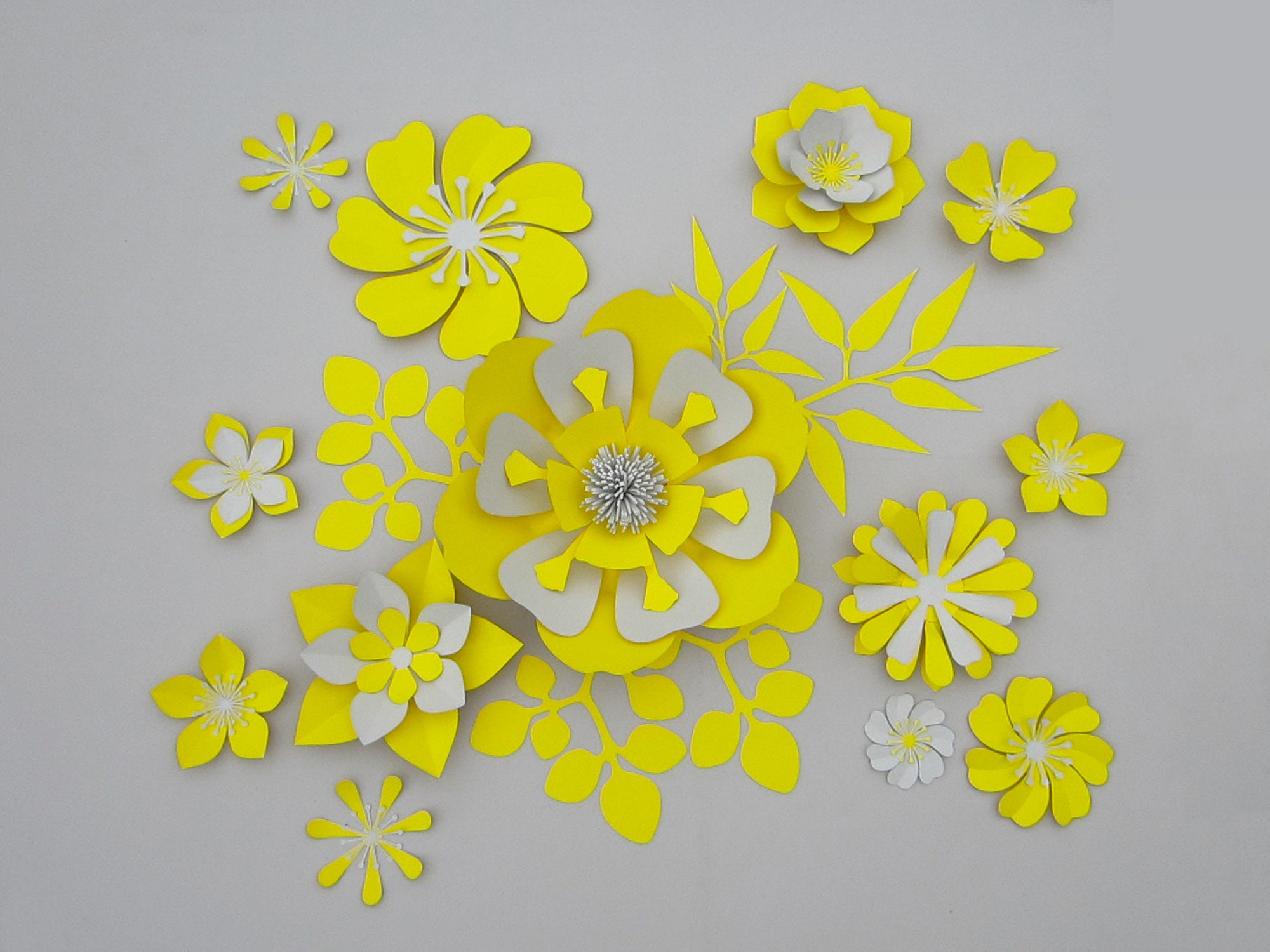 Paper Flower Wall Nursery Wall Decor Giant Paper Flowers Etsy