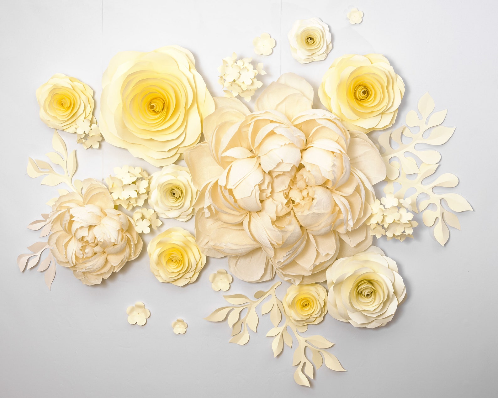 Wedding Backdrop of Crepe Paper Flowers Large Paper Flowers Etsy