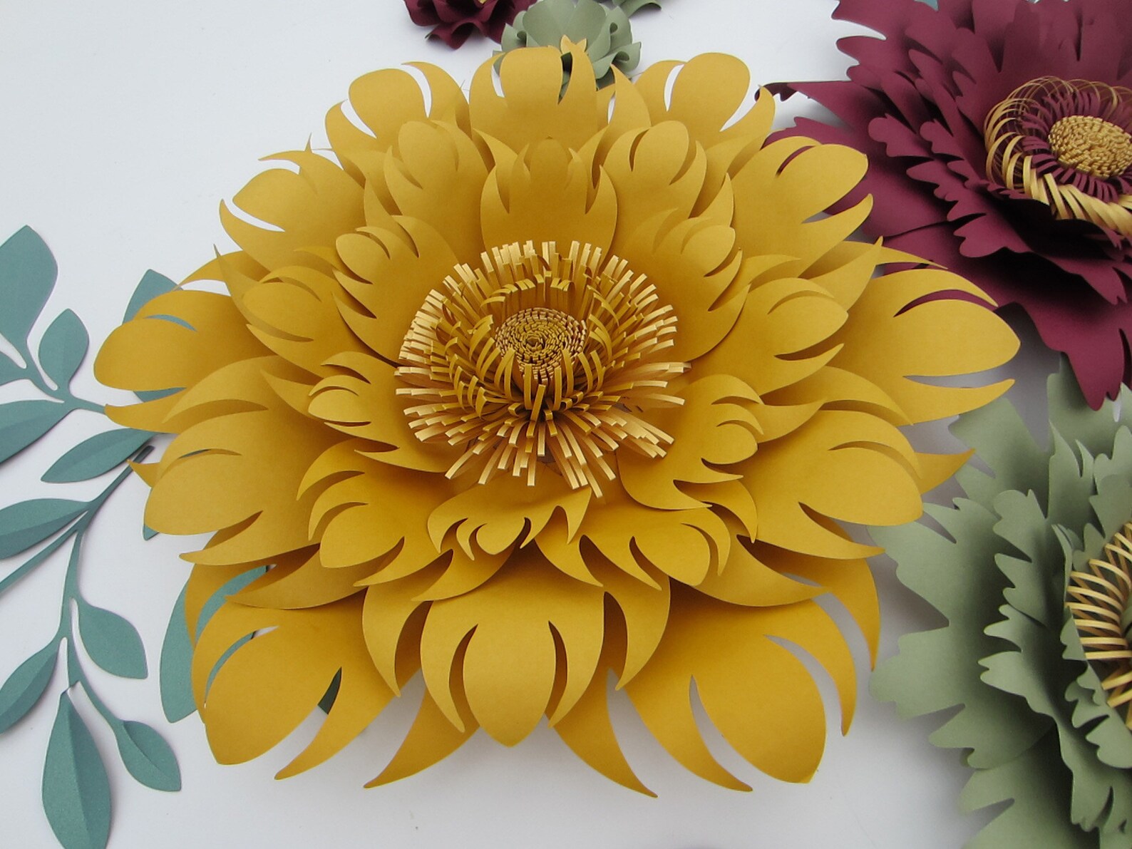 Large Paper Flower Backdrop Nursery Decor Nursery Wall Art Etsy