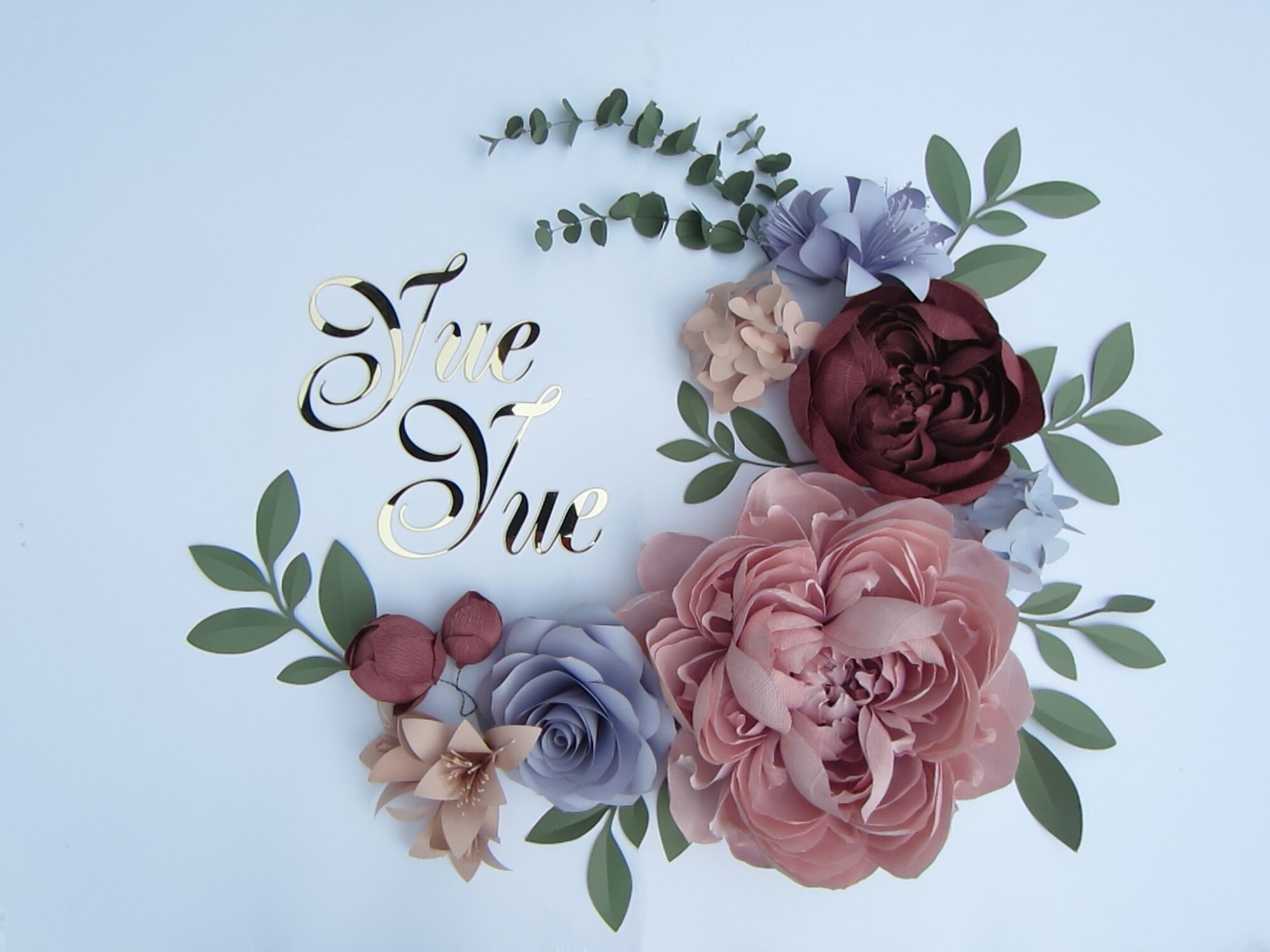 Baby Name Sign with Paper Flower Wall Decor Above Crib Etsy