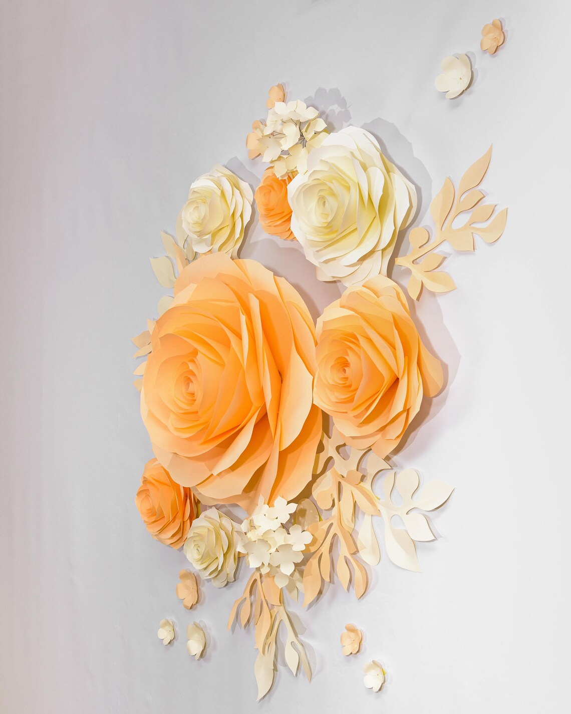 Wedding Backdrop Large Paper Flowers Nursery Wall Etsy