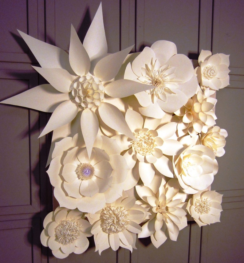 Giant Paper Flower Backdrop Large Paper Flowers Wedding Etsy