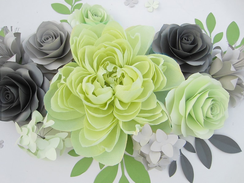 Large Paper Flower Wall Backdrop Baby Room Wall Decor Above Etsy