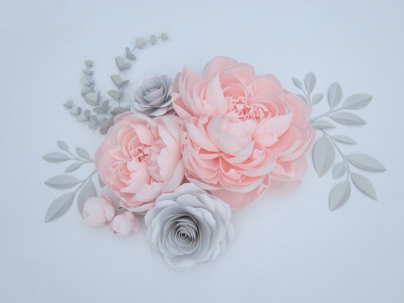 Large Crepe Paper Flowers for Wall Giant Paper Peony Etsy