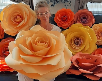 Flor de papel grande, fondo para fotomatón de boda, decoración de pared