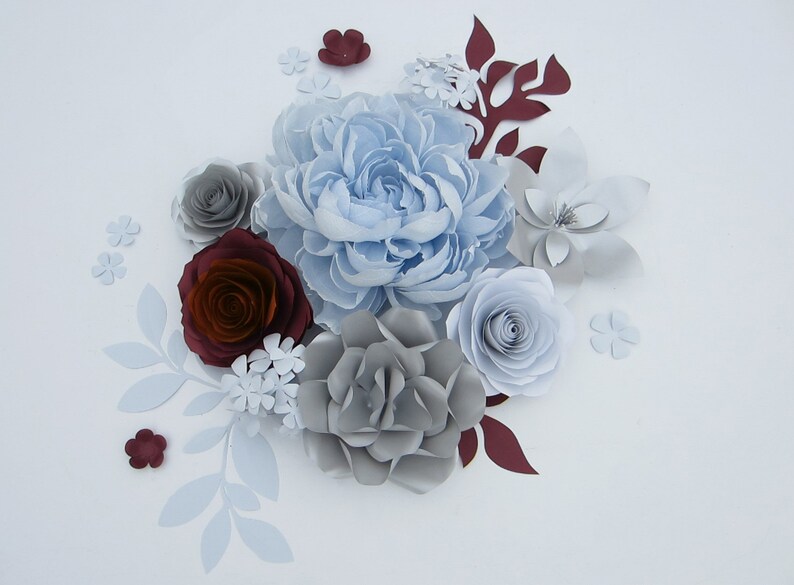Small Set Of Large Paper Flowers Baby Shower Backdrop Etsy Small Set Of Large Paper Flowers Baby Shower Backdrop Etsy