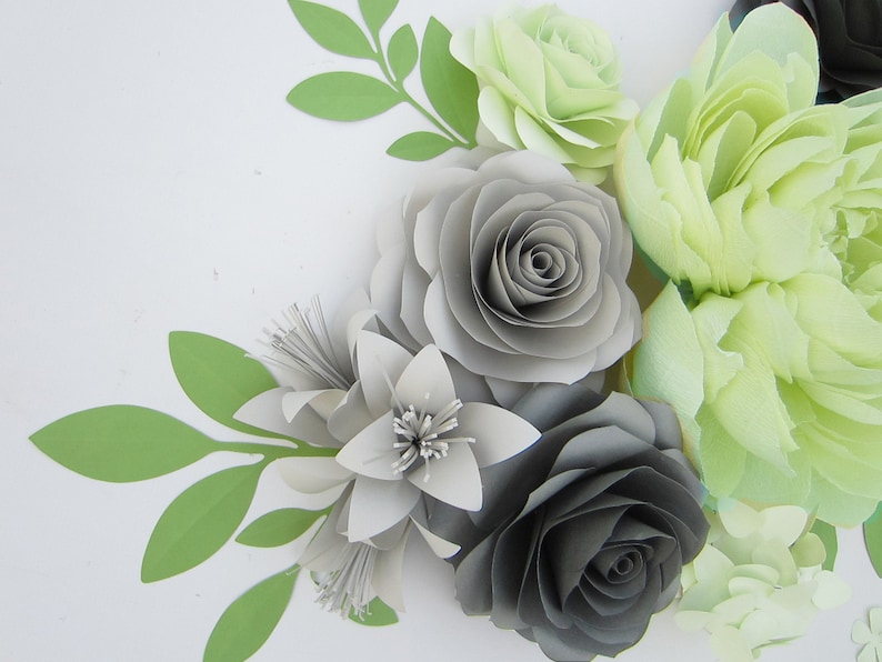 Large Paper Flower Wall Backdrop Baby Room Wall Decor Above Etsy