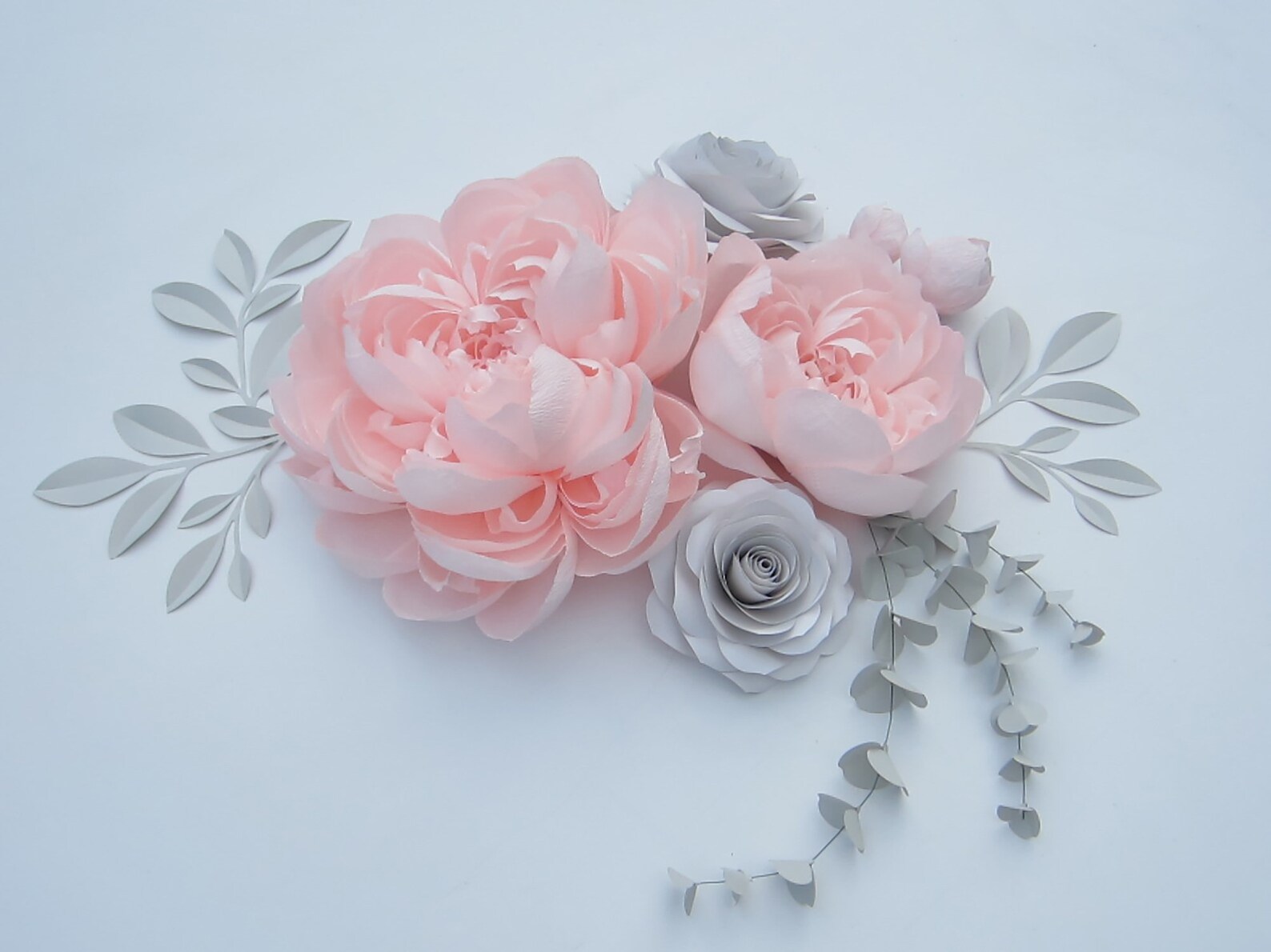 Large Crepe Paper Flowers for Wall Giant Paper Peony Etsy