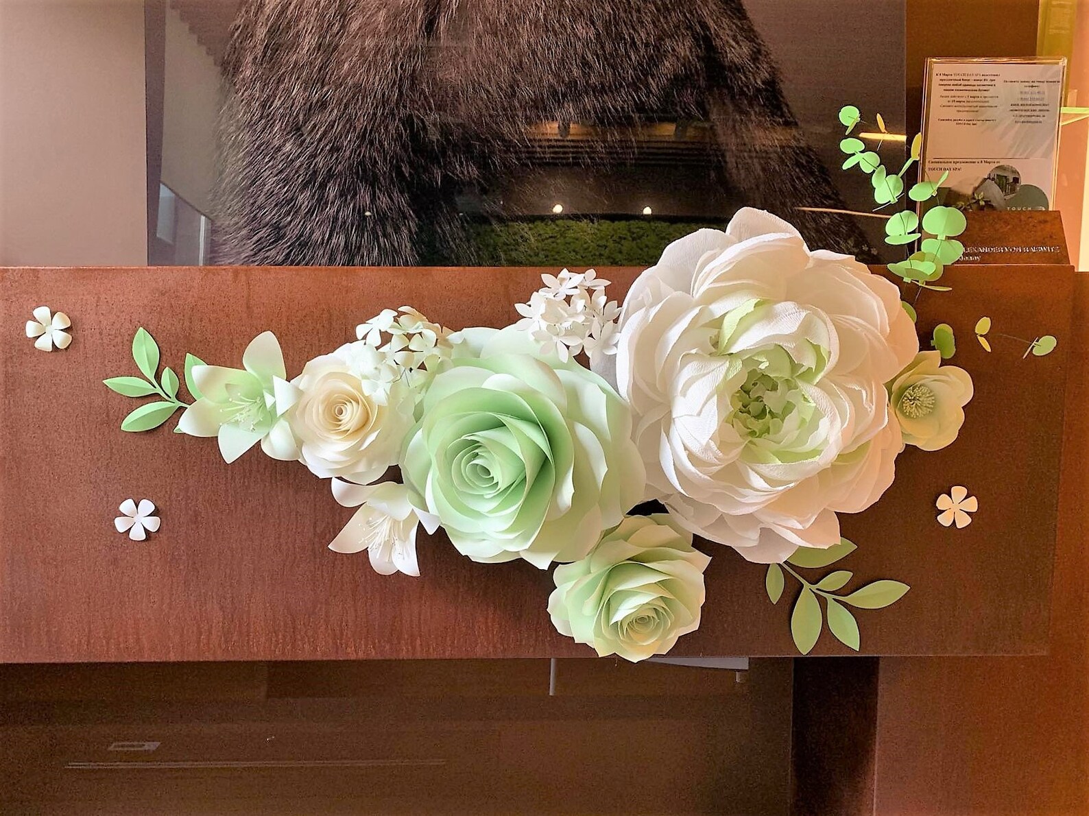 Luxury Set of Large Paper Flowers for Wall Decor Crepe Paper Etsy