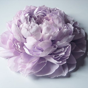 Fiori di carta crespa, fiori di carta di peonie, grande parete di fiori di carta, peonia gigante di carta crespa, opera d'arte di peonie