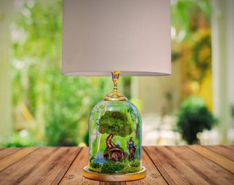 Hobbit Table Lamp, Bedside Lamp, Gandalf Miniature, Lord of the