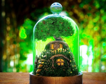 Hobbit House Terrarium Kit, Book Nook Lord of the Rings, Bag End LOTR Diorama