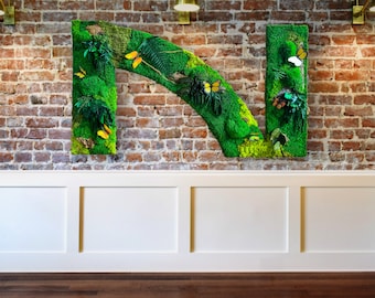 Preserved Moss Letters 3D Moss Sign Wall Hanging Nursery Wedding Name Decor
