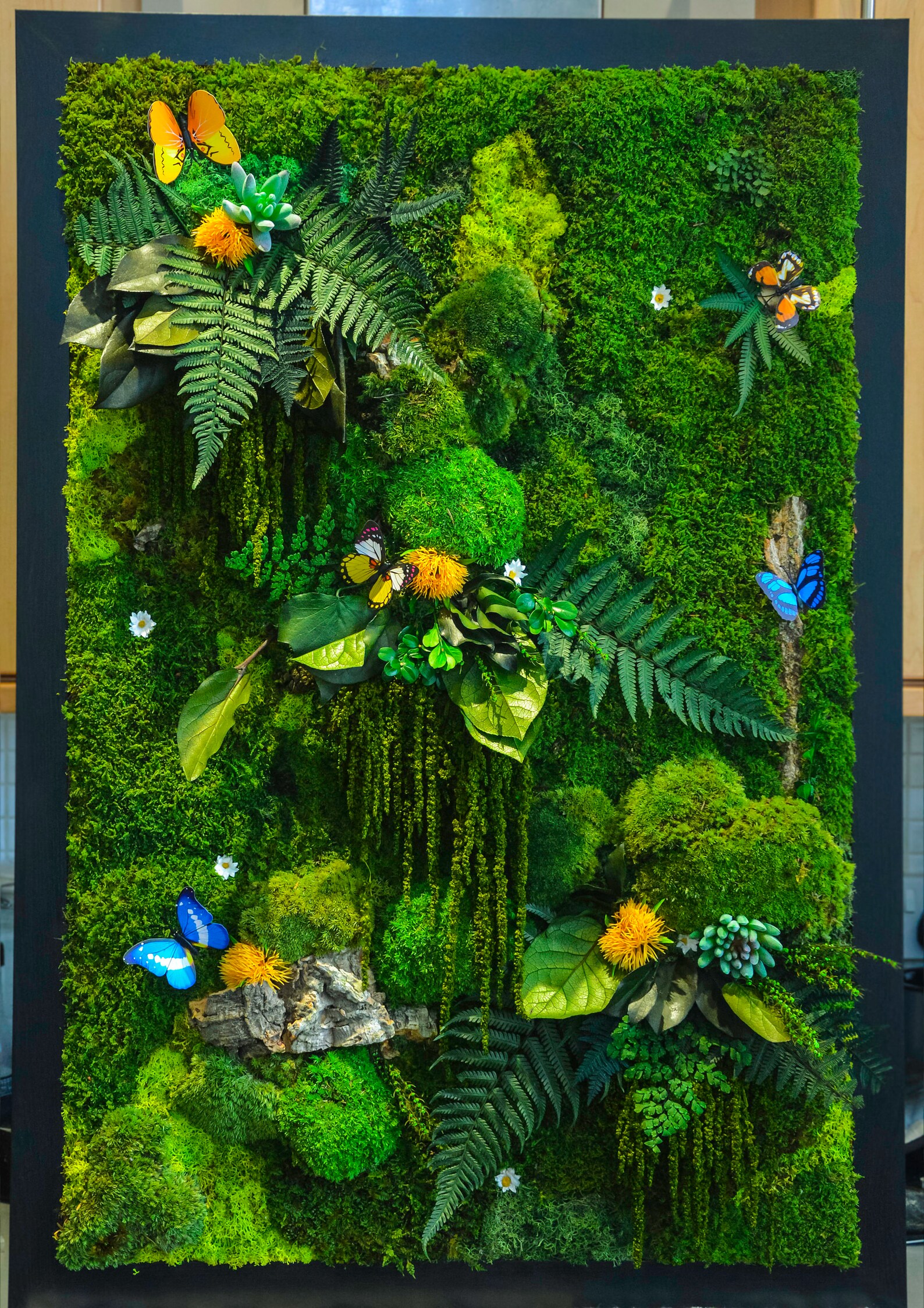 Set of 3 Moss Wall Art Frame Moss Wall Moss Wall Art Moss Etsy