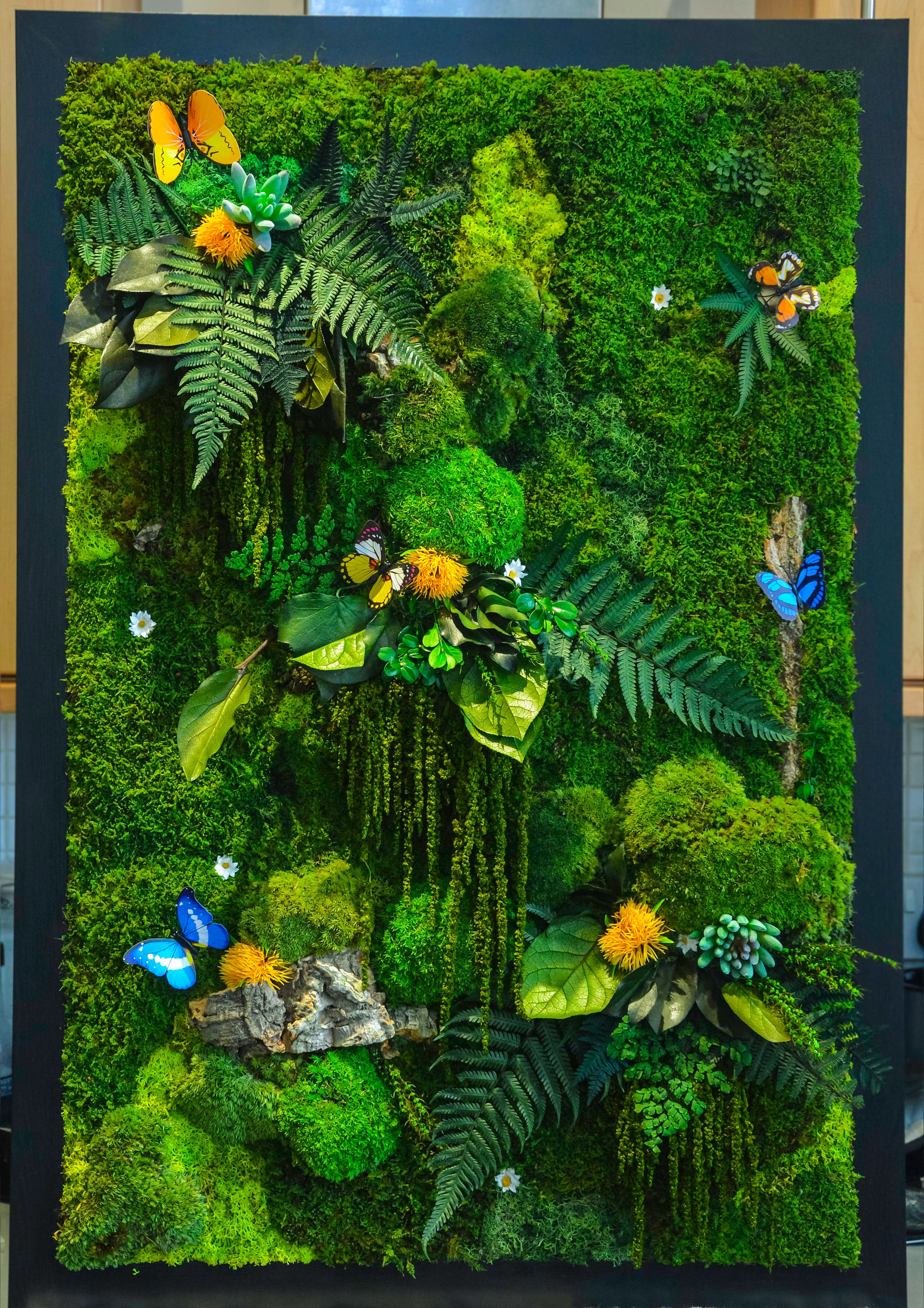 Set of 3 Moss wall art Frame Moss wall Moss wall art Moss Etsy