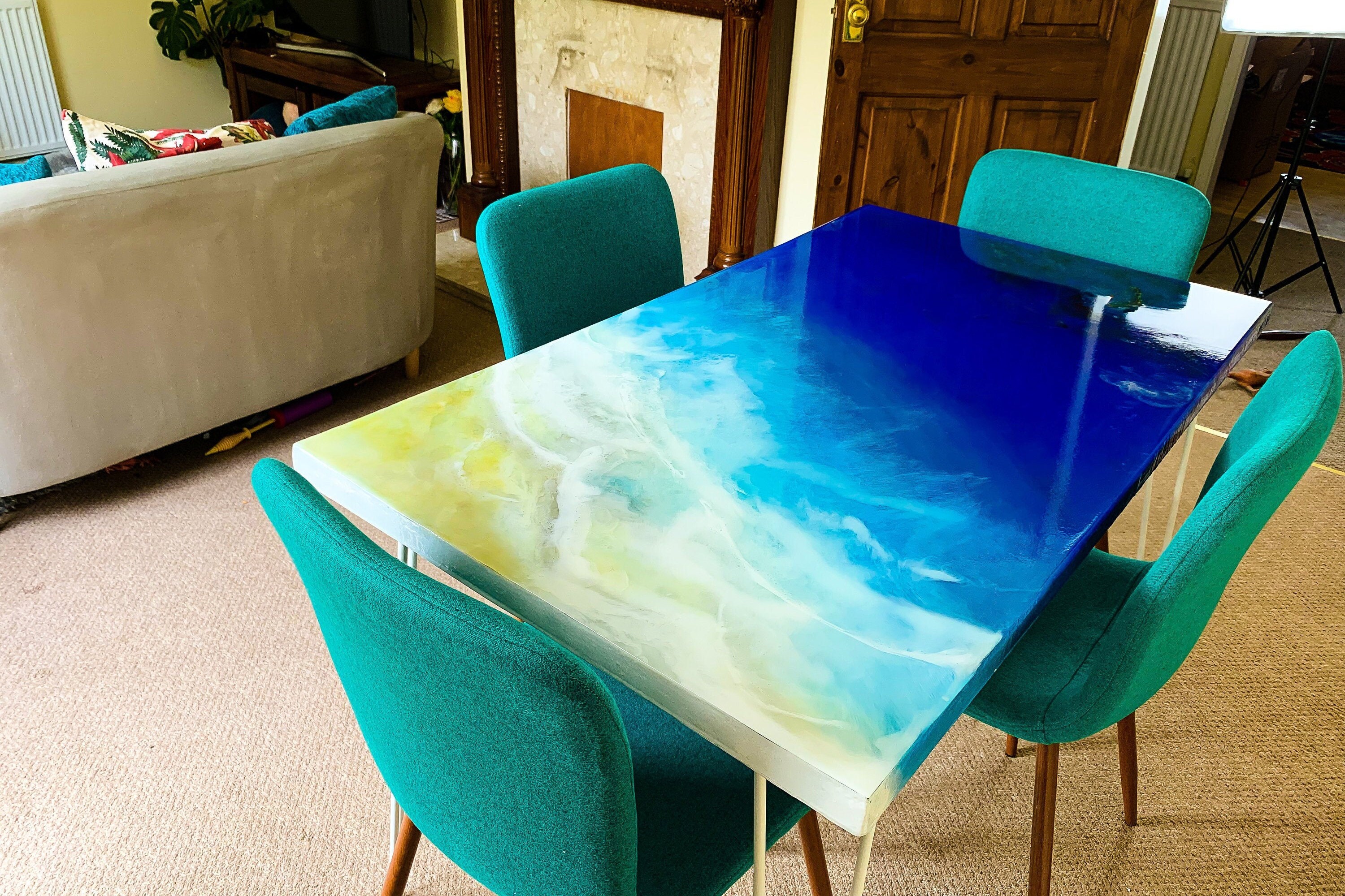 Handmade Dining Table 4 Seater Dining Table River Table Etsy UK