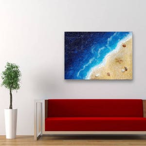Ocean Wall art, Resin ocean Painting, Ocean Painting, Beach Wall Art, Sea, Nautical Wall Art, Ocean Art print, coastal decor, Resin art, image 7