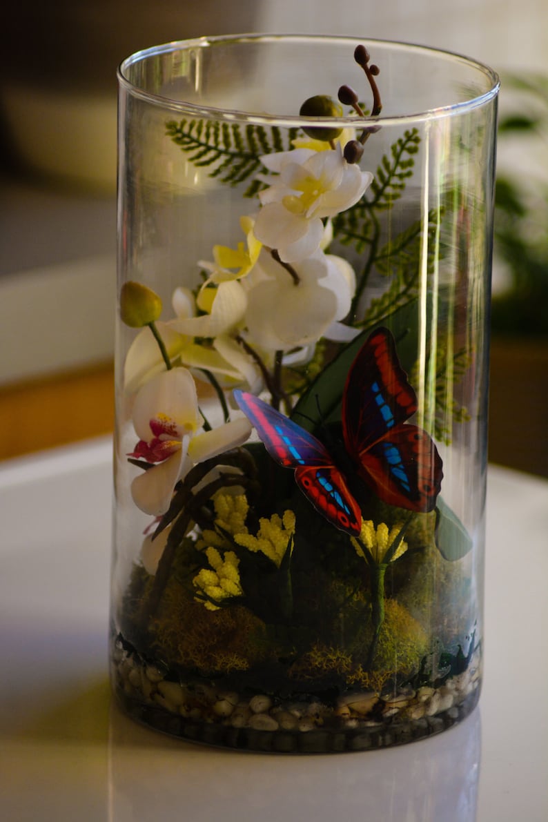 wedding table decorations Orchid Terrarium orchid pot Wedding Decor Plant pot Moss terrarium Orchid table centerpiece Terrarium