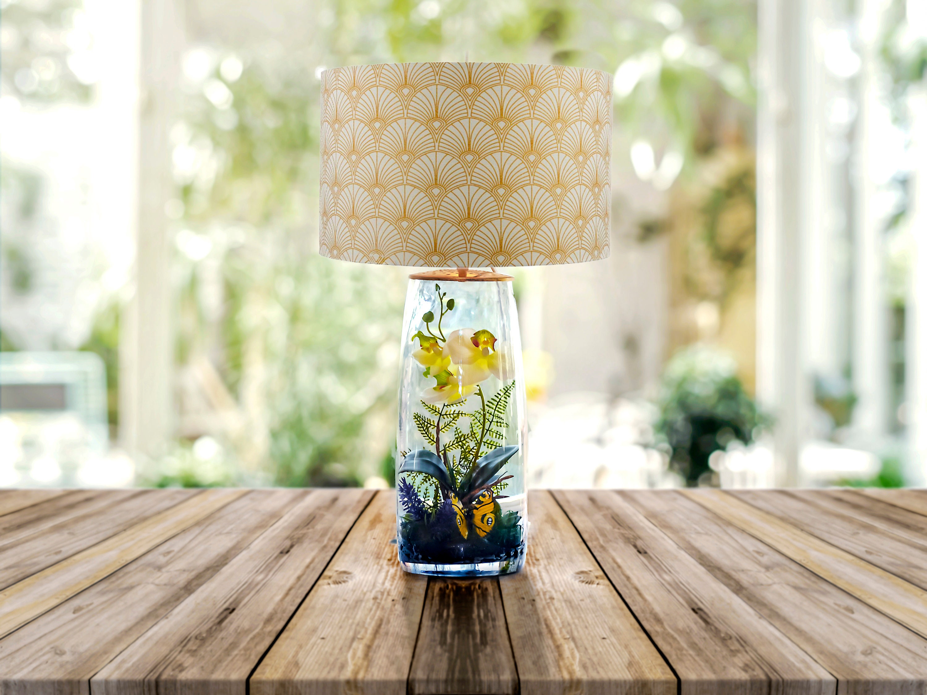 Fillable glass lamp with cork top online