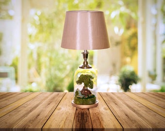 Hobbit Table lamp, Lord of The Rings, Bedside lamp, Hobbit Country style  lamp, The Hobbit, Hobbit Door, Hobbit House, Birthday Gift for Him,